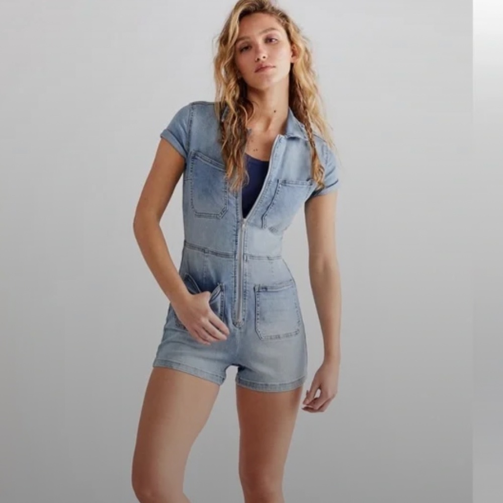 Free People CRVY Lennox Shortsuit